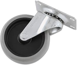 RCP1011L2 - Replacement Non-marking Plate Caster, 4quot;, Black/gray