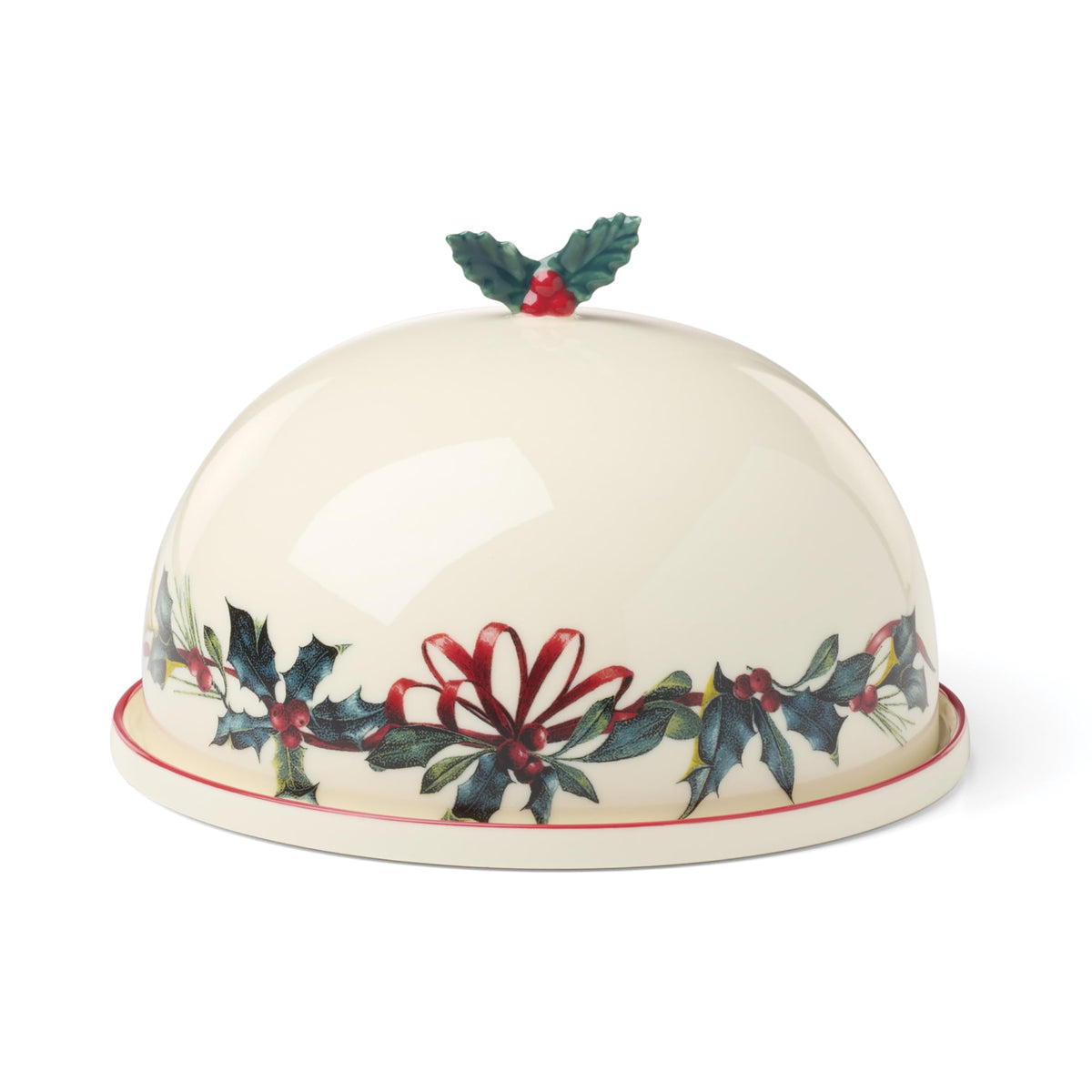 Winter Greetings Small Covered Dish by Lenox – 1 Count, Porcelain, Multicolor, Model 899169