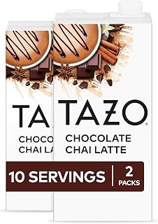 TAZO Chocolate Chai Latte Concentrate, 32 fl oz (Pack of 2)
