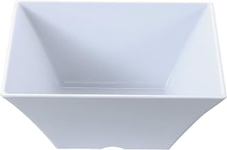 Yanco RM-4109 Rome 10" Square Bowl, 98 oz Capacity, 4" Hight", Melamine, White Color, Pack of 12