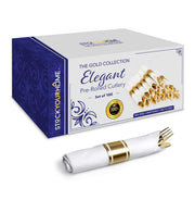 Stock Your Home 100 Count / Gold / Formal Spoons