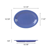 Color purple melamine dinnerware collection 13 1/2" x 10 1/2" platter by Thunder Group – Large, Melamine, Purple, Model CR213BU