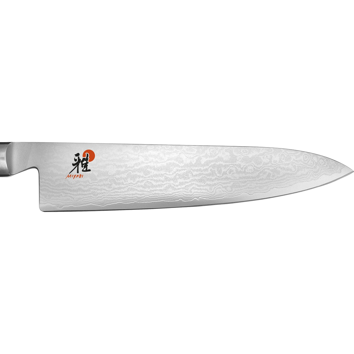 Kaizen 8-Inch Chef's Knife by MIYABI – 8", Steel, Black with Red Accent, Model 34183-203