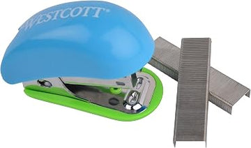 Westcott Assorted Colors Stapler with 200 Staples, Mini