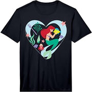 Disney Princess Ariel Flounder and Sebastian Stylized Heart Performance T-Shirt