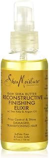 Shea Moisture SheaMoisture Hair Styling Agent, Raw Shea Butter Reconstructive Finishing Elixir Hair Oil for Dry Hair, 4 oz