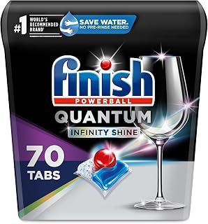 Finish Quantum Infinity Shine - 70 Count - Dishwasher Detergent - Powerball - Our Best Ever Clean and Shine - Dishwashing Tablets - Dish Tabs (Pack of 3)