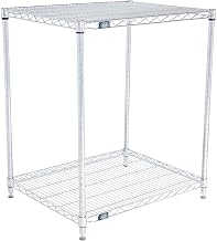 Nexel ESD, 2 Tier, Wire Shelving Starter Unit, 30"W x 21"D x 34"H