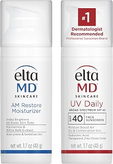 EltaMD UV Daily SPF 40 Face Sunscreen Moisturizer with Zinc Oxide, Daily Face Moisturizer with SPF, Sunscreen, 1.7 oz Pump