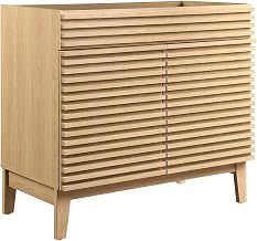 36 in. Render Bathroom Vanity Cabinet, Oak