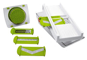World Cuisine Mandoline/Grater with Container by PADERNO – 12in, Plastic, White, Model A4982176