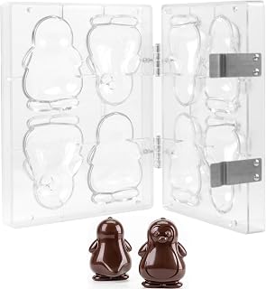 Martellato 21SR110G Penguin Hinged Polycarbonate Chocolate Mold