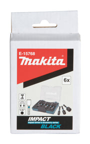 6 Piece Impact Black Nutsetter Set by Makita – One Size, Alloy Steel, Pack of 6, Model E-15768