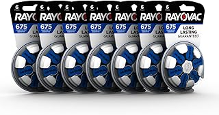 Rayovac Hearing Aid Batteries Size 675 for Hearing Aid Devices (42 Count)