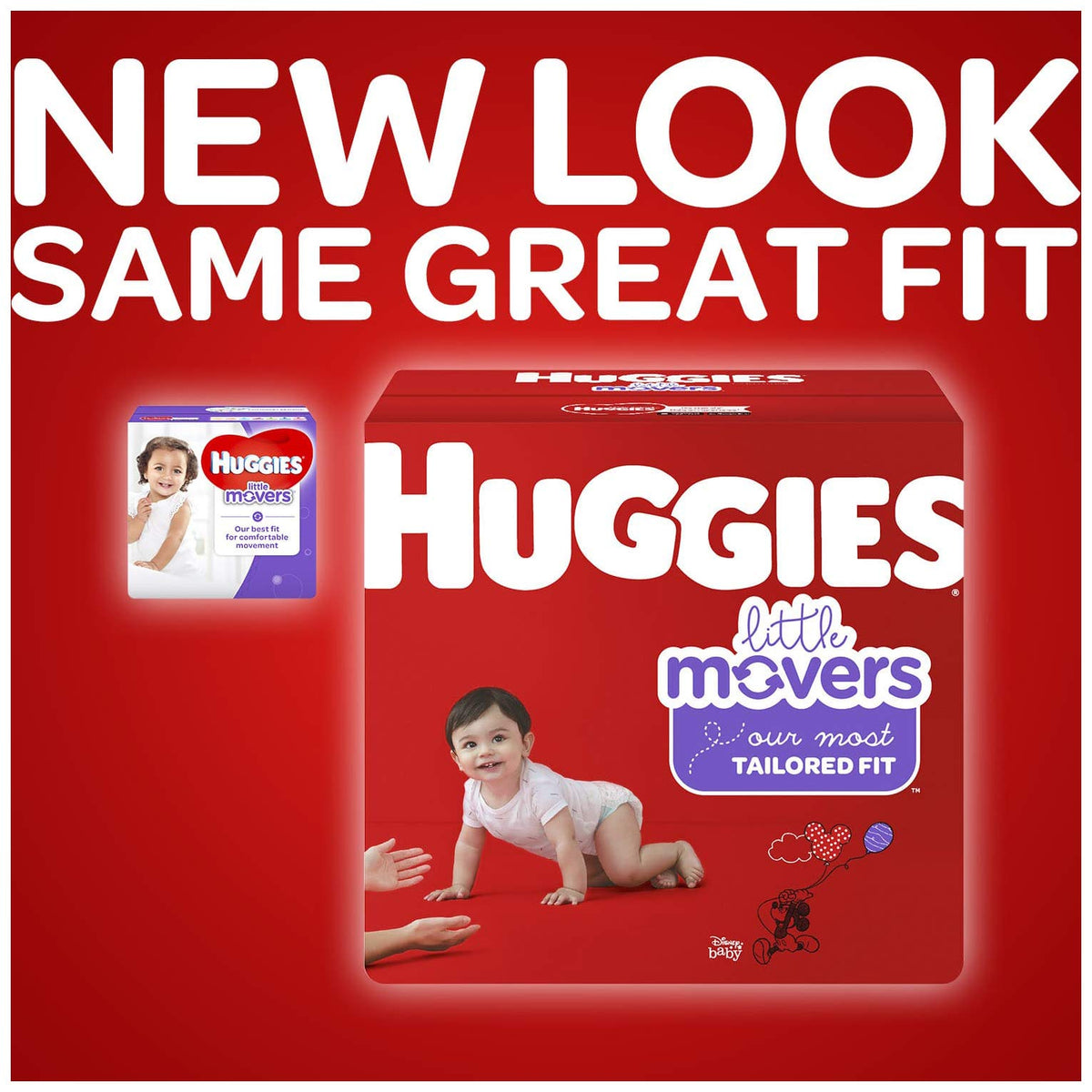 Little Movers Diapers by HUGGIES – Size 6, Polyester, White, Model 10036000497462