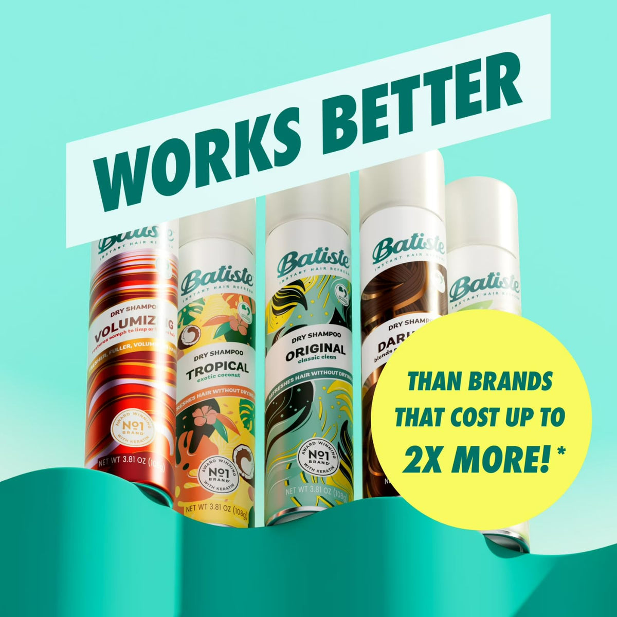 Batiste 22.86 Fl Oz (Pack of 1) / 1 Dry Shampoos
