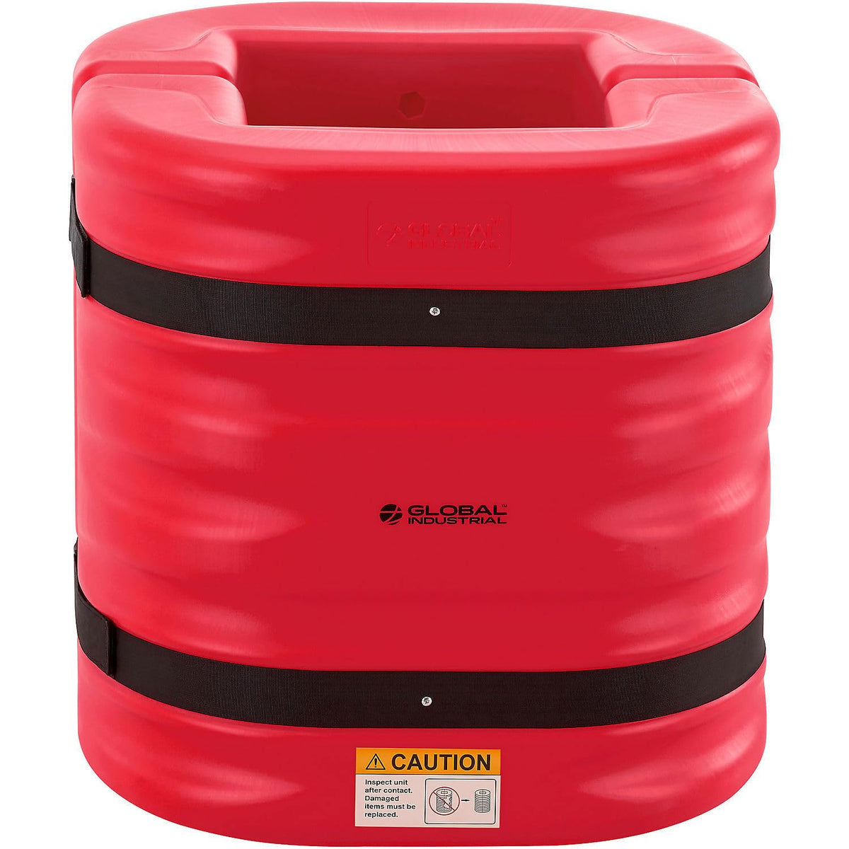 Column Protector for Square or Round Columns by Global Industrial – HDPE, Red, Model 670834