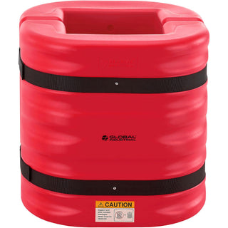 Column Protector for Square or Round Columns by Global Industrial – HDPE, Red, Model 670834
