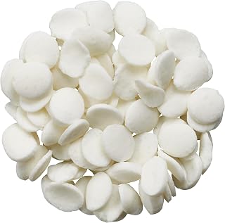DecoPac Quins Fancy Sprinkles, 19.5oz, Candy Sprinkles in Handheld Container, Edible Sprinkles For Celebration Cakes, Cupcakes, Cookies - Confetti White Quins