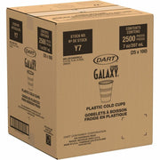 Clear Plastic Cups by DART – 7 ounces, 7.0 fluid_ounces, High Impact Polystyrene, Clear, Pack of 25