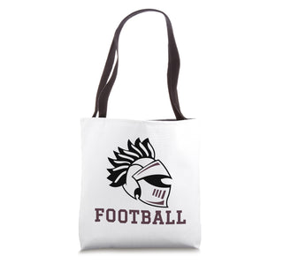 Curtis High School Warriors Football Tote Bag by Curtis High School, Staten Island, NY 10301 – 16 inches, White, Model P275HMPG4BMUS_16INCHES
