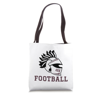 Curtis High School Warriors Football Tote Bag by Curtis High School, Staten Island, NY 10301 – 16 inches, White, Model P275HMPG4BMUS_16INCHES