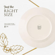 Spode Christmas Tree Salad Plates, Set of 4, 8 Inch