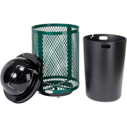Global Industrial Green / 36 Gallon / Industrial Trash, Recycling & Compost
