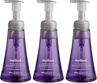 Method Foaming Hand Wash, French Lavender, 10 Fl Oz (Pack of 3)