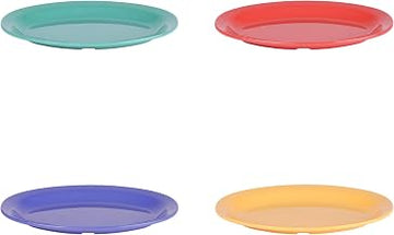 G.E.T. Enterprises B106OV-MIX 10" x 6 3/4" Melamine Platter Oval | Dishwasher safe, Shatterproof, Restaurant service, Great for Entrees, Salads, Desserts and Appetizers