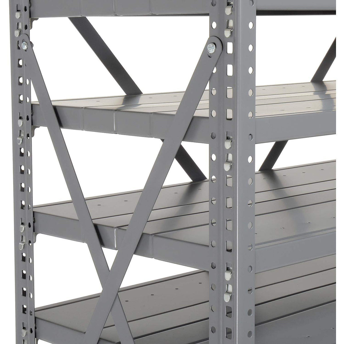 Open Bin Shelving Without Bins by Global Industrial – 12"L x 36"W x 73"H, Alloy Steel, Steel, Model 235030