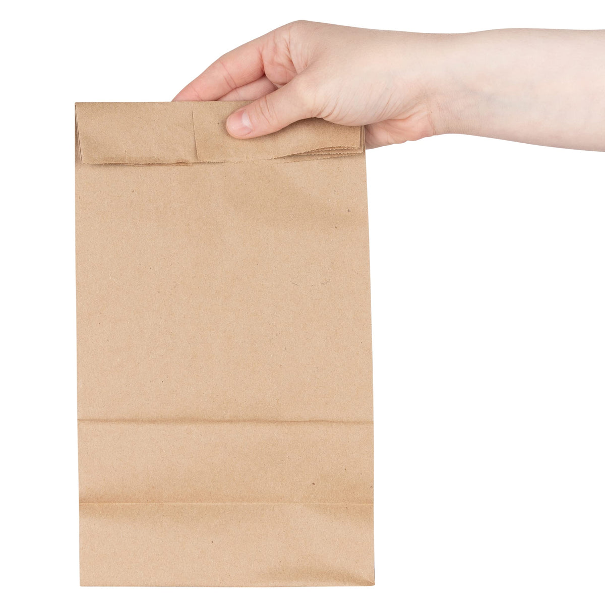 Stock Your Home 200 / 6"W x 3 5/8"G 11 1/16"H / Kraft Brown Food Storage Bags