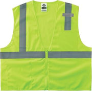 Ergodyne GloWear 8210Z ANSI Economy High Visibility Reflective Safety Vest, Zipper Closure