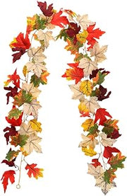 Thanksgiving Garland 5.74FT Artificial Vine Harvest Thanksgiving | Fall Decor Garland for Mantelpiece, Door Frame, Staircase Handrail, Window, Dining Table, Shelf