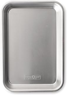 Nordic Ware Naturals Eighth Sheet - USA Made Uncoated Natural Aluminum Commercial Quality Sheet Pan, 1-Pack