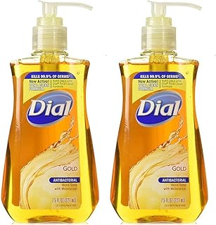 Dial Antibacterial Liquid Hand Soap Gold, 7.5 Fl Oz, Pack of 2