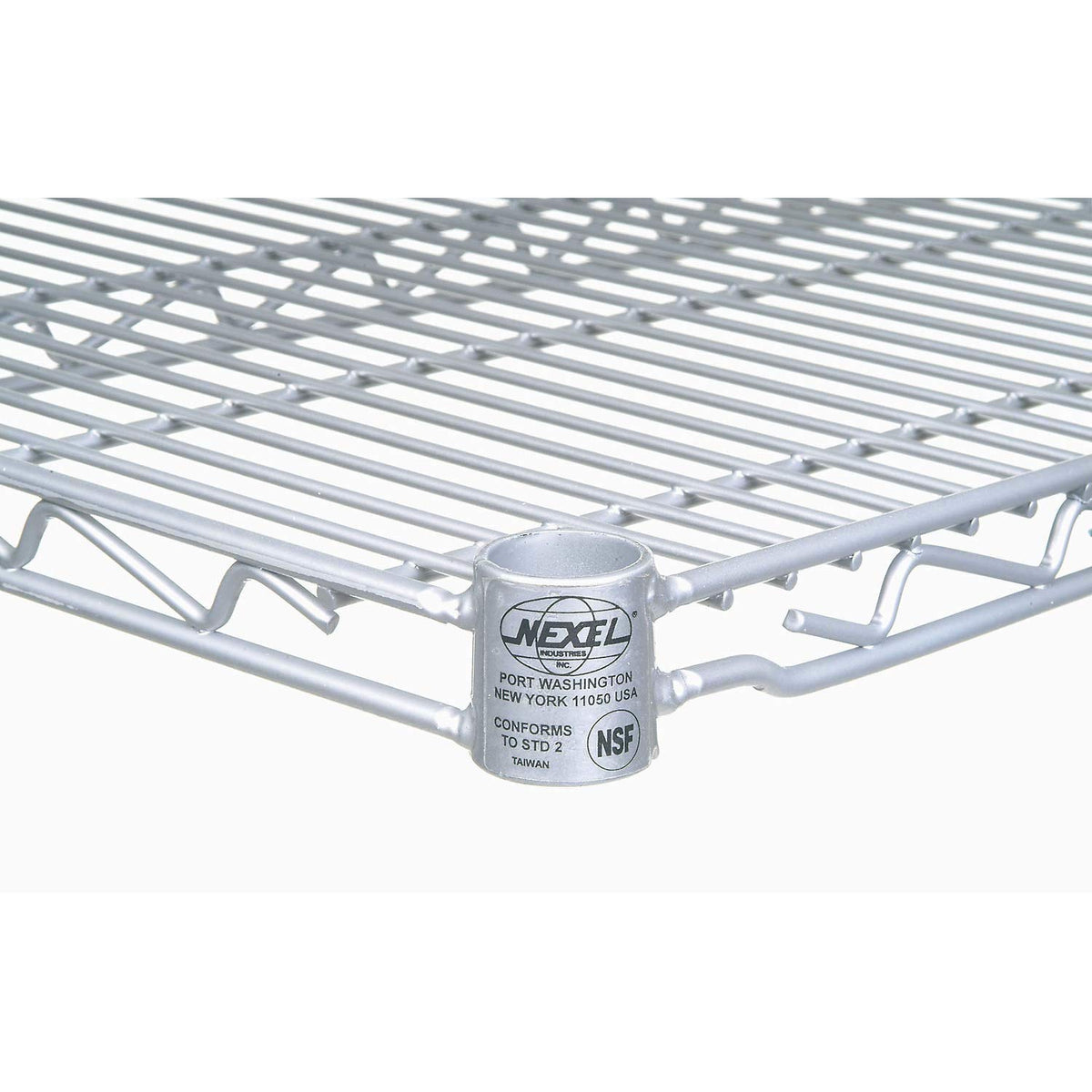 Nexelate Wire Shelving Starter Unit – 4, Alloy Steel, Silver, Model 990145