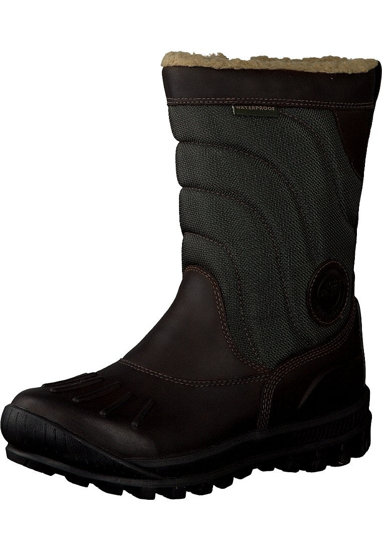 Women's Mount Holly Duck Boot by Timberland – 9, leather-and-fabric, Dark Brown, Model 18648