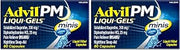 Advil PM Liqui-Gels Minis, 80 Liquid Filled Capsules, (Pack of 2)