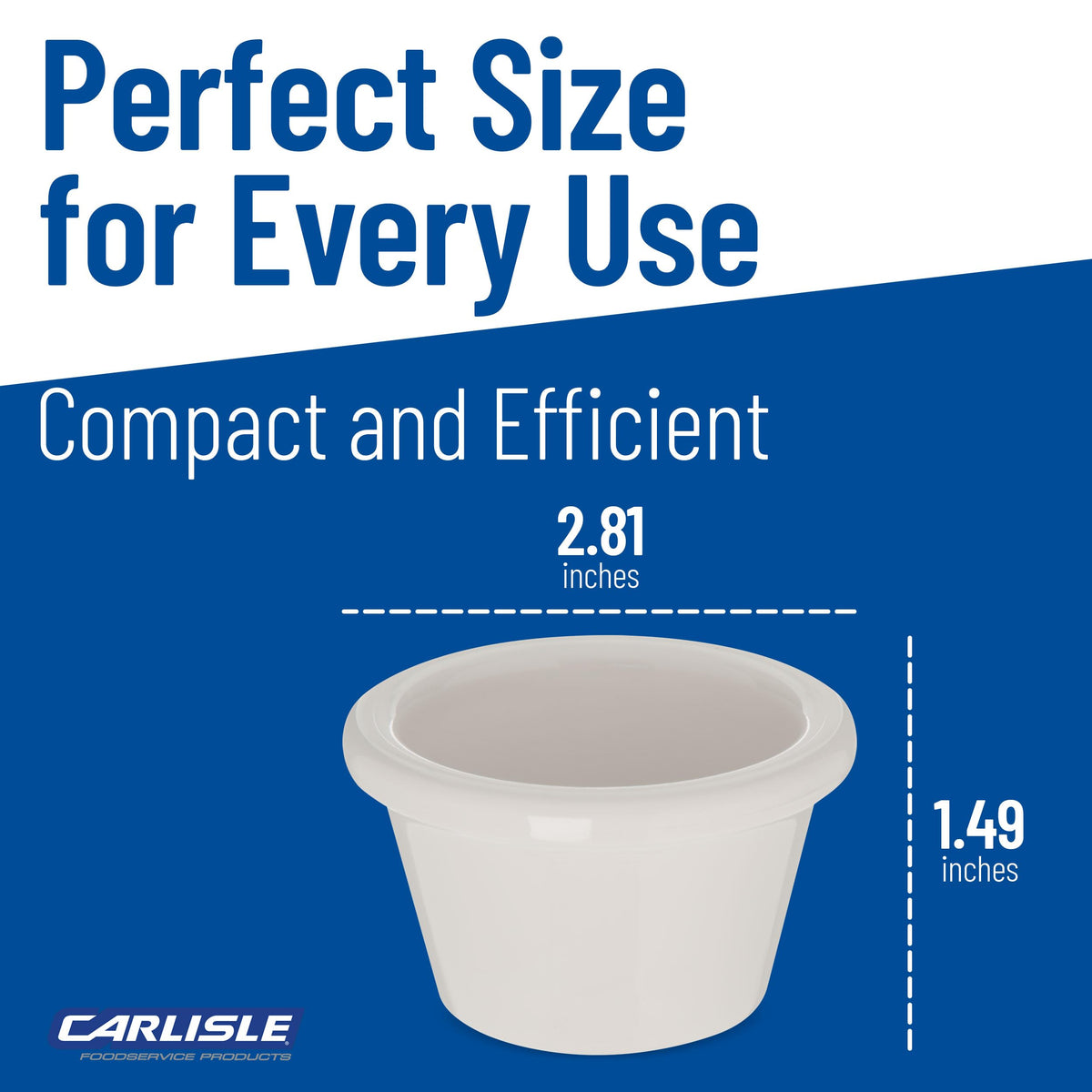 Carlisle FoodService Products Bone / 1.5 oz / 48 Ramekins