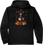 Emu Bird Christmas Reindeer Horn Scarf Festive Xmas Performance Hoodie