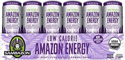 Sambazon Organic Low Calorie Amazon Energy Drink, Acai Berry and Pomegranate, 12 Ounce (Pack of 24)