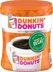 Dunkin' Donuts Decaffeinated Ground Coffee, Medium Roast (45 oz.)