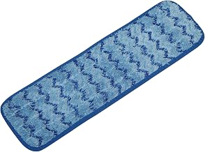 AbilityOne - 7920017167185 - SKILCRAFT Microfiber Flat Mop - Wet Mop - Reusable - 18" - Blue - 12 Units