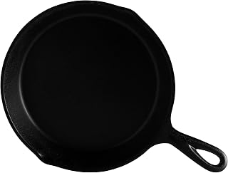 Elite Global Solutions MFP5-B Faux Cast Iron Fry Pan, 5" Dia. x 1 1/8" h., Melamine, Black (Pack of 6)