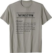 WINSTON - Name Definition | Funny Phrase - Customized Men's T-Shirt