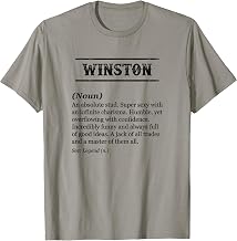 WINSTON - Name Definition | Funny Phrase - Customized Men's T-Shirt