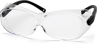 Pyramex OTS XL Safety Eyewear Black Temples Clear Lens