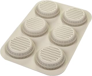 Silikomart Burger Bread Burger Bread Mould, Grey, Large