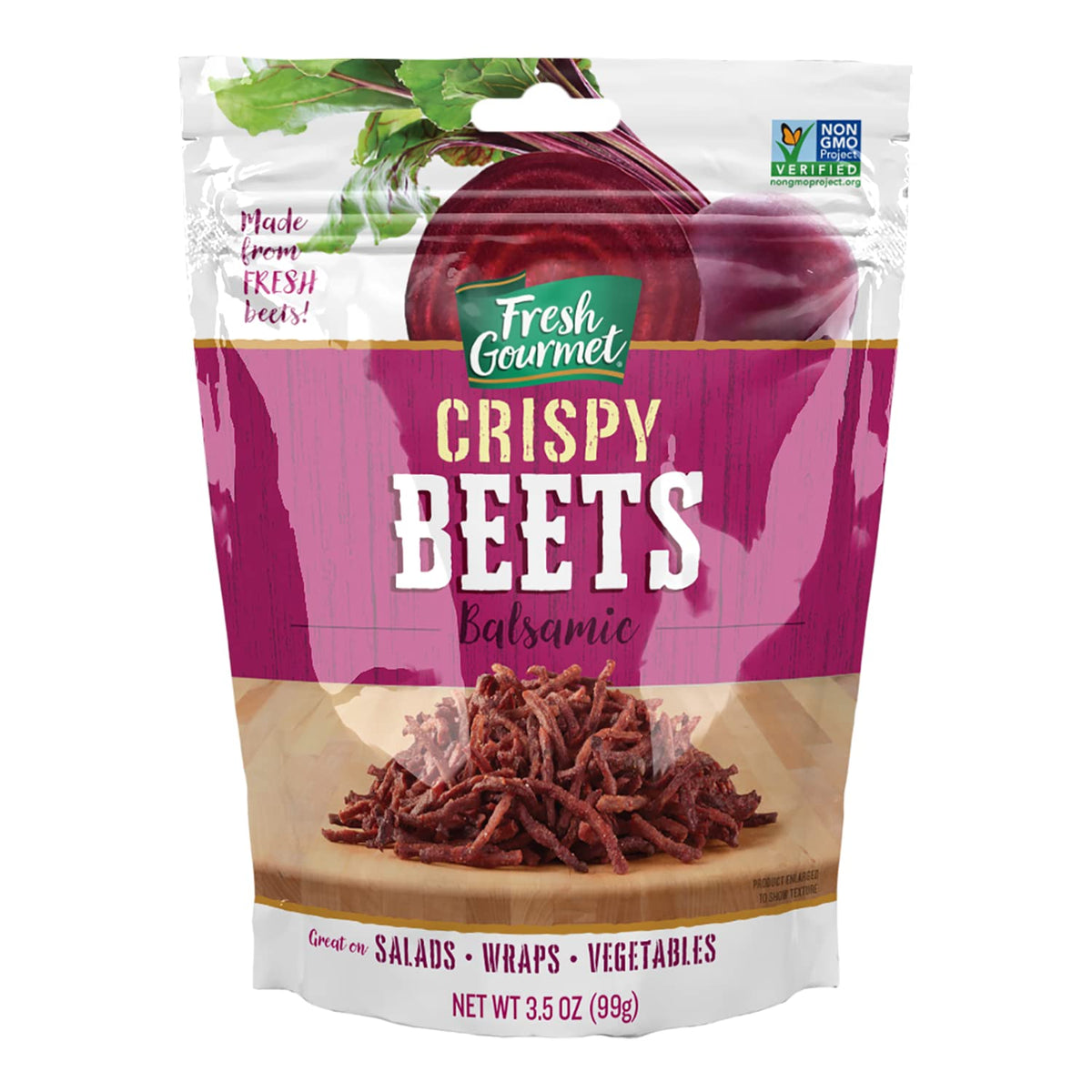 Crispy Balsamic Beets 3.5 Ounce (Pack of 1) by Fresh Gourmet – 3.5 Ounce (Pack of 1)